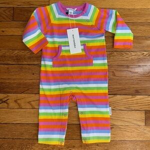 NWT Marimekko potkupuku girls baby coverall one piece 6 months rainbow jumpsuit